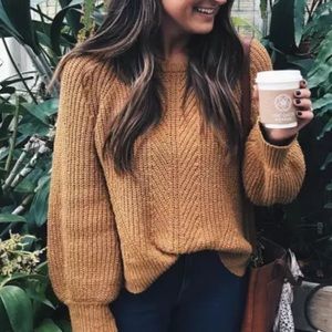 Madewell Balloon Sleeve Sweater